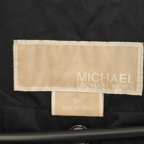 Michael Kors Black Trench Coat - Picture 3 of 6